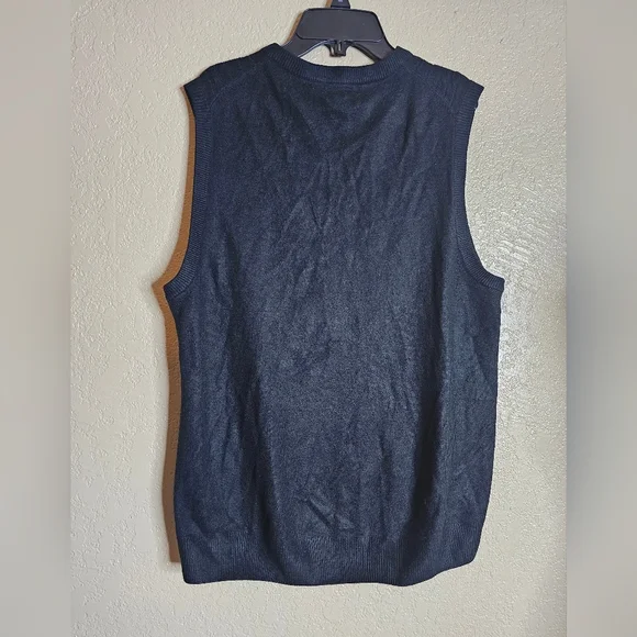 GEOFFREY BEENE Men's Sweater‎ Black Vneck Size M - Picture 3 of 6